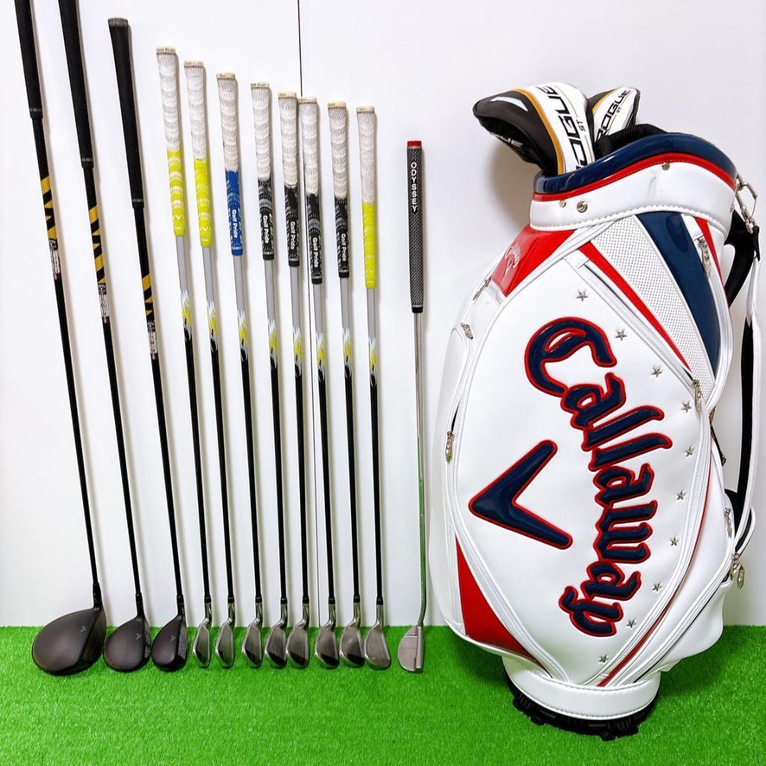 良品 キャロウェイ　ローグST メンズ　ゴルフ 12本 セット S 初心者