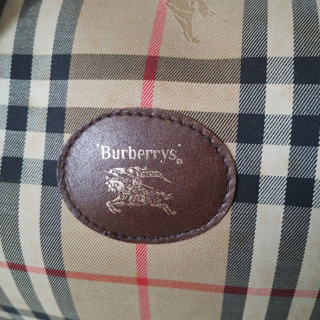 BURBERRY ミニボストンバッグ キャンバス ノバチェック シャドーホース