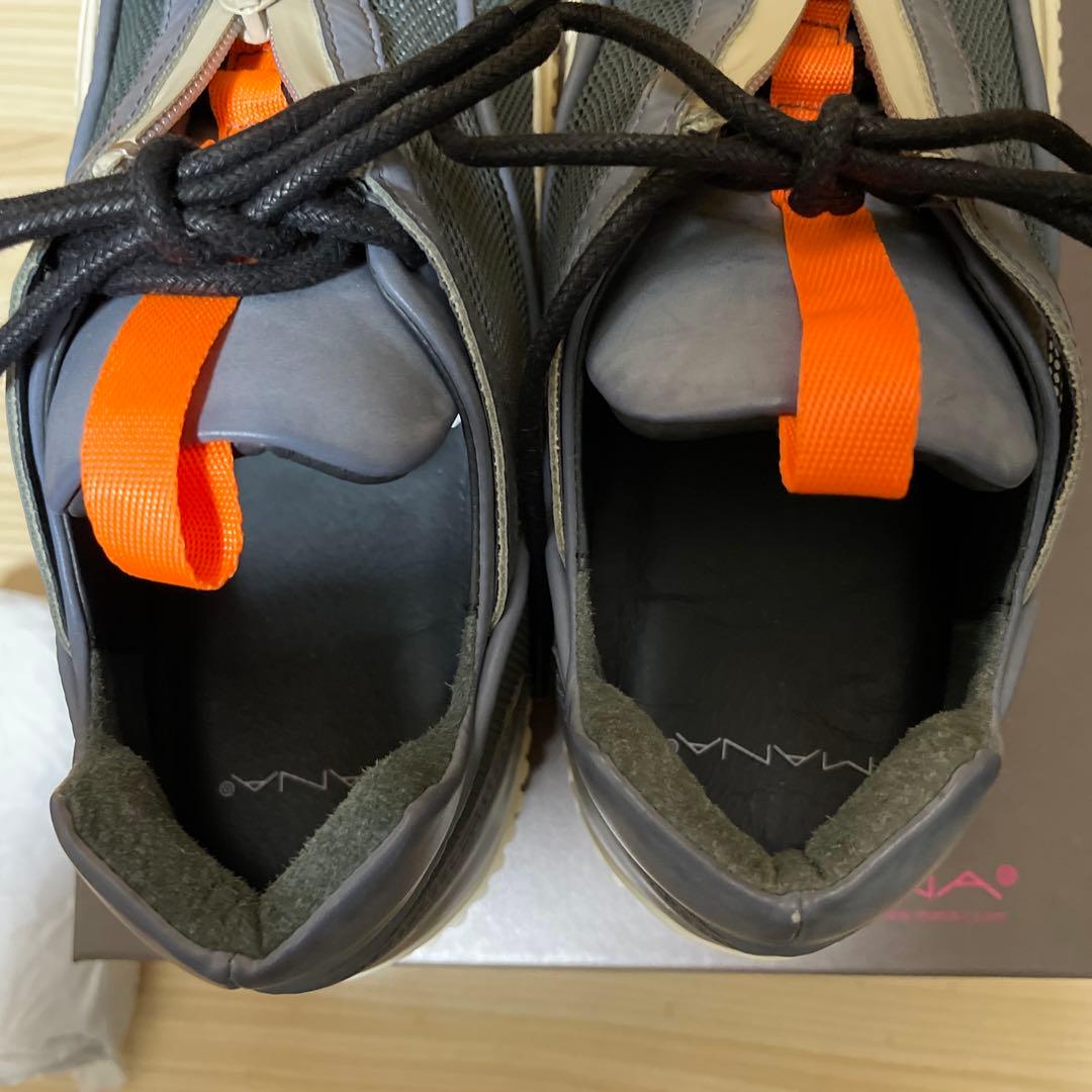 h*u様 MANAブロックシューレーススニーカーDARK GRAY 36size