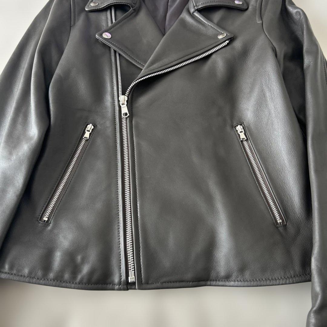 美品✨ユナイテッドアローズ レディース ダブルライダース ラムレザー ジャケット