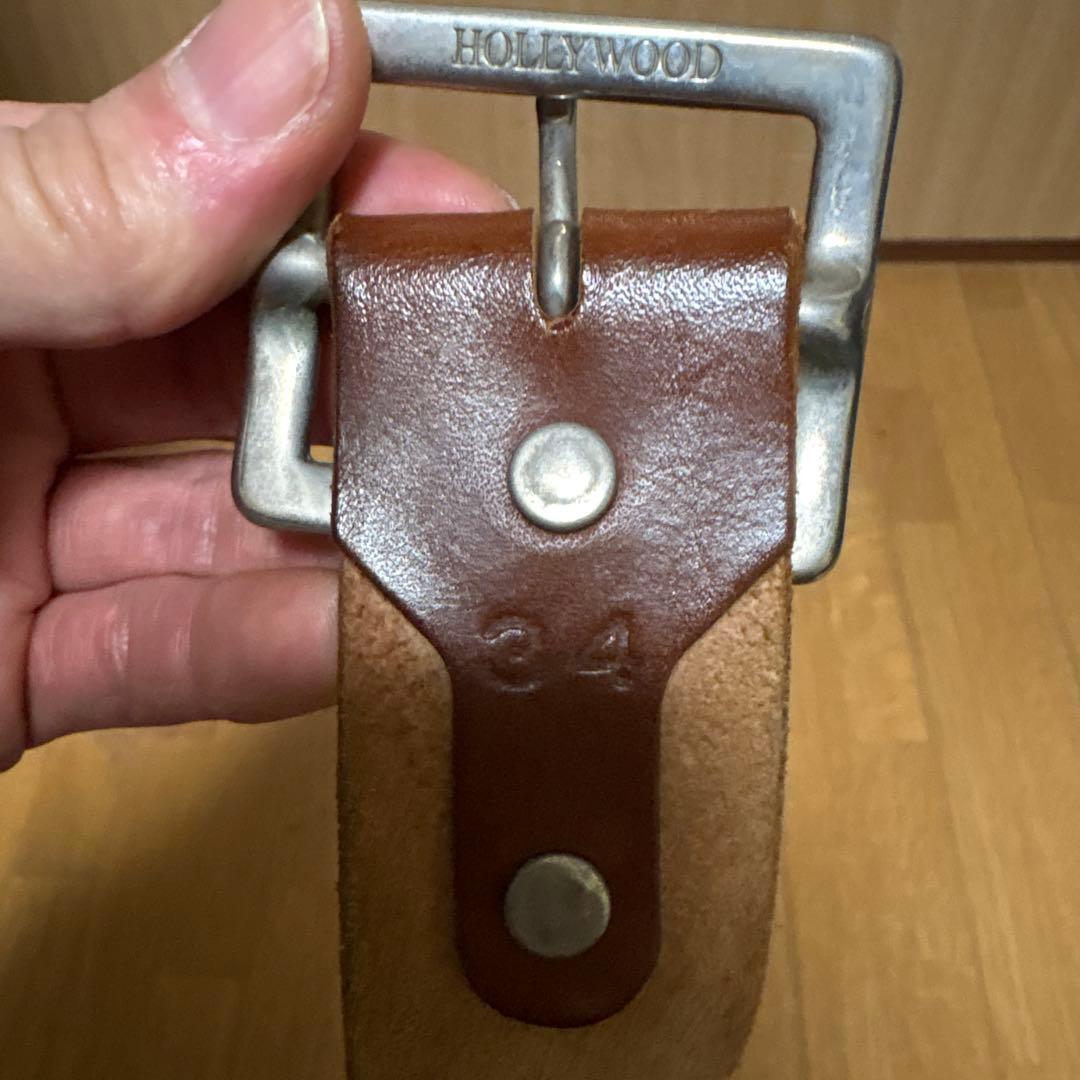 美品　HTC×ハリウッドランチマーケット　スタッズベルト