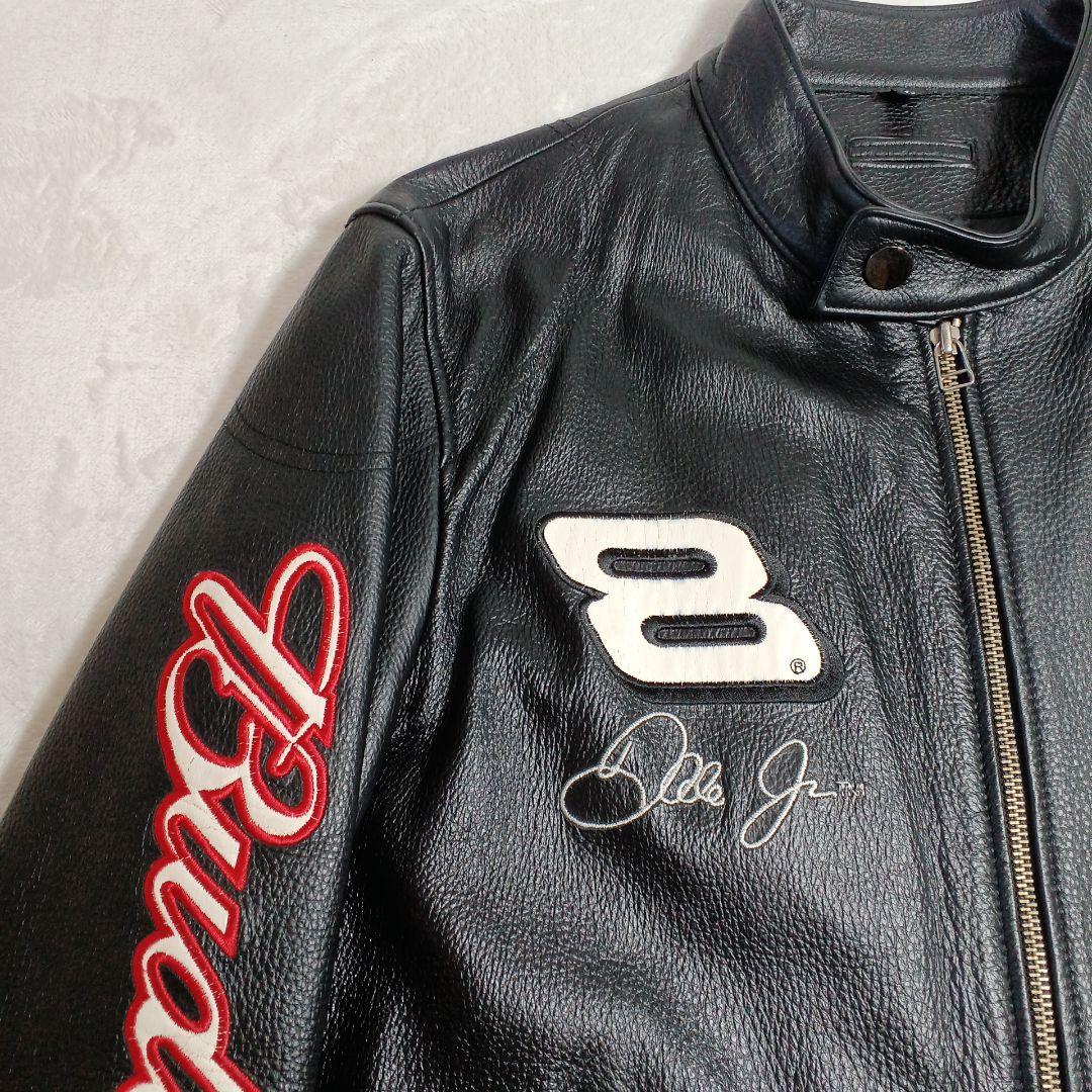 k*様 美品 Wilsons NASCARレーシング、ライダースジャケット　黒