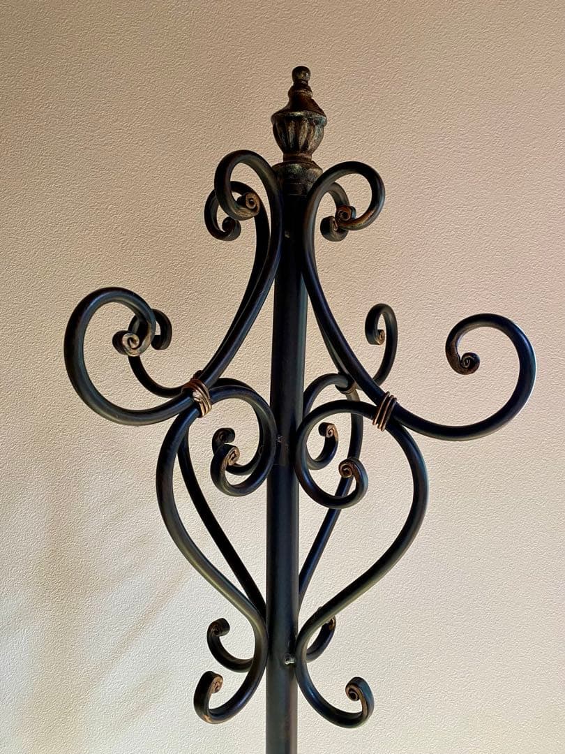 アイアンコートハンガー ポールハンガー アンティーク コート掛け クラシック