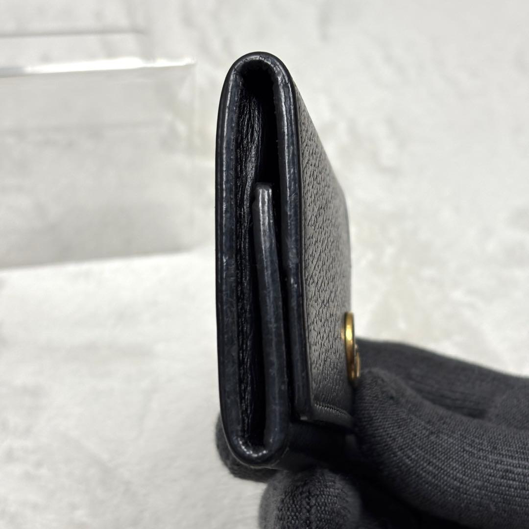 GUCCI グッチ GGマーモント ケース レザー ブラック 小銭入れ