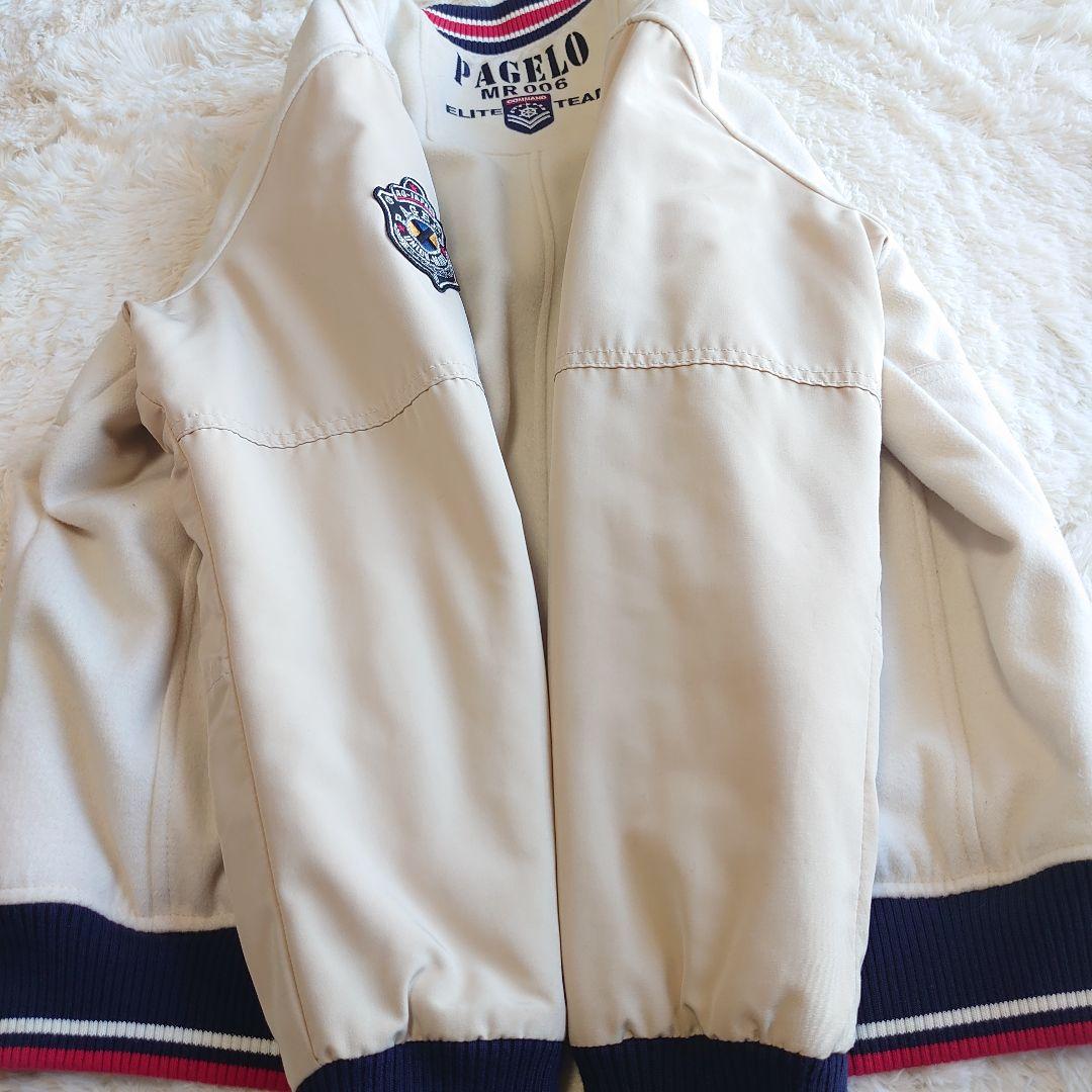 【極美品】パジェロ ワッペン ロゴ刺繍 フルジップ ブルゾン ジャケット L