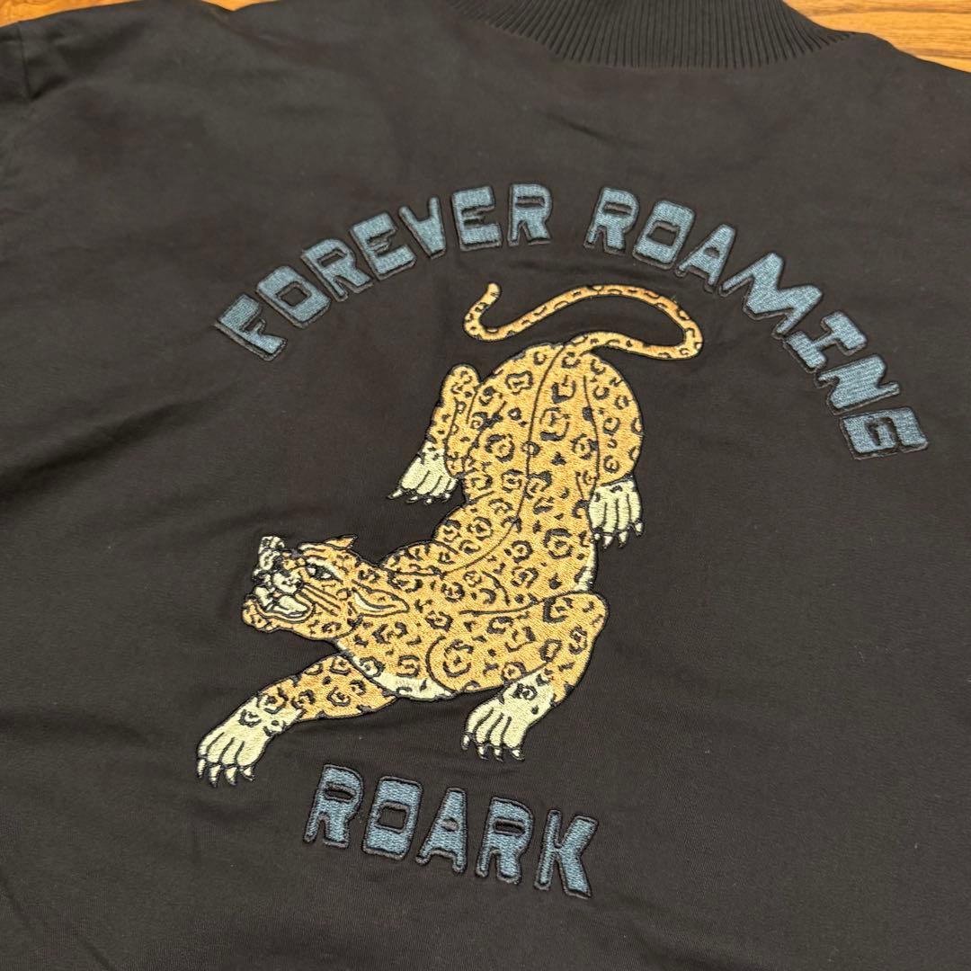 ROARK ボンバージャケット 刺繍 ブラック XLサイズ