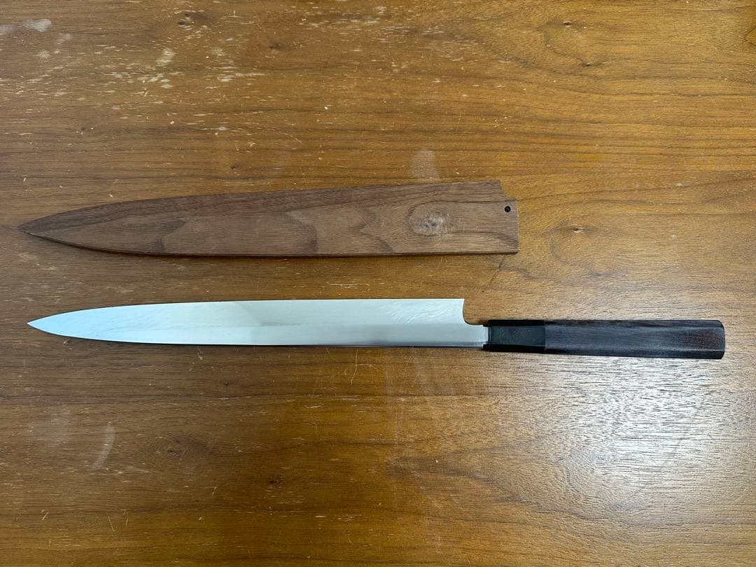 たむら 合羽橋 柳刃包丁　銀三　本焼　鏡面仕上30cm(一尺サイズ)