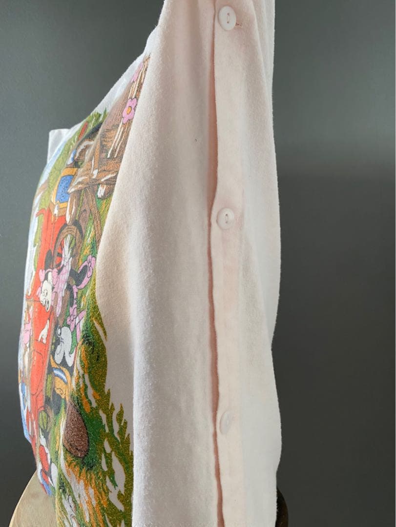 ビンテージ 70s ヨーロッパ ディズニー ミッキーマウス クッション カバー白