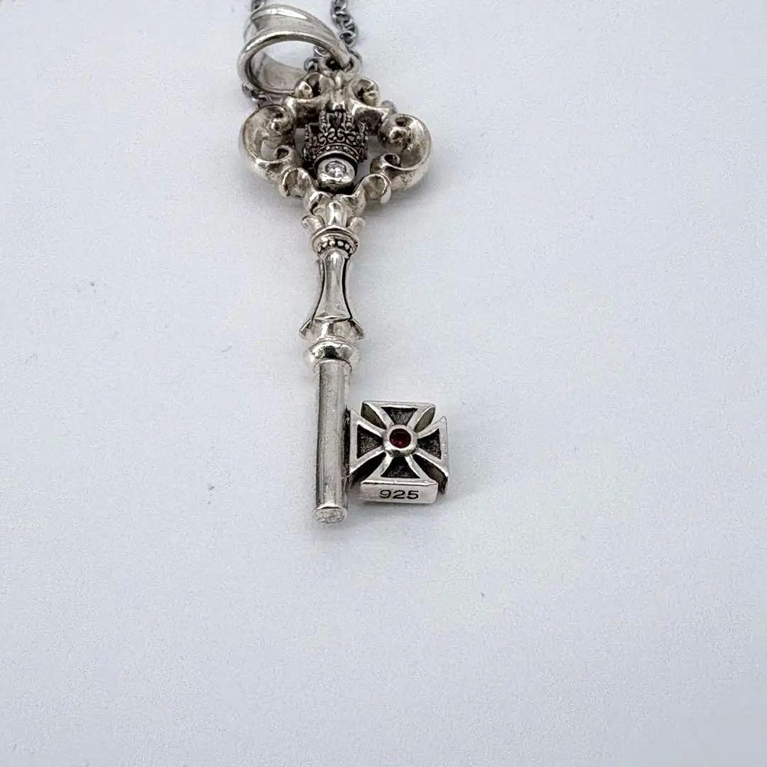 ジャスティンデイビス ネックレス 鍵 クリエーションキー クラウン 王冠 925