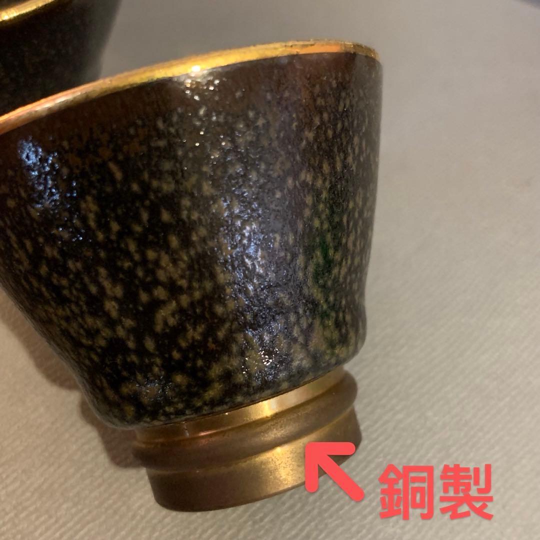 N325、希少 銅製 七宝 茶器 ５点セット