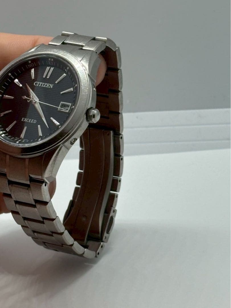 シチズン　エクシード エコドライブ　腕時計　電波　ワールドタイム