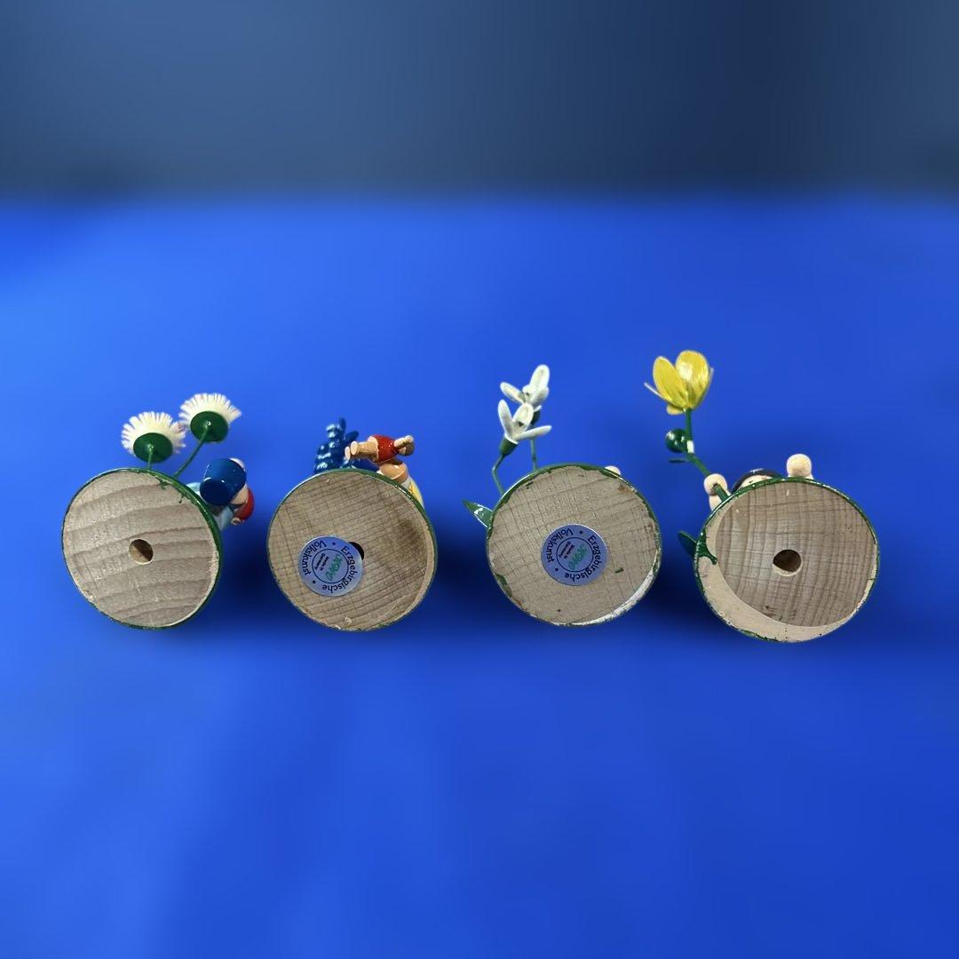 Erzgebirgische Volkskunst フラワーチルドレン 木製