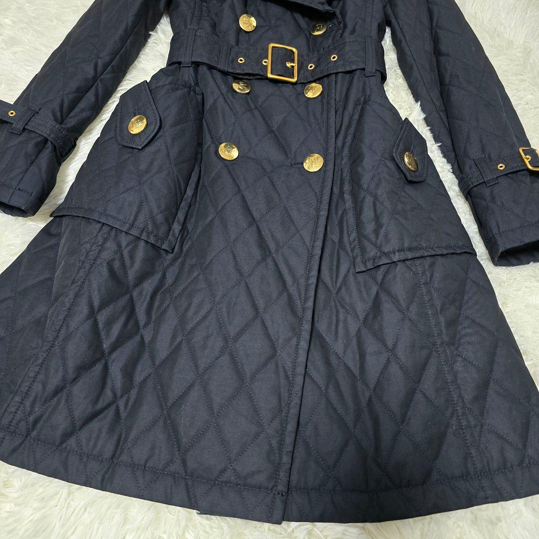 美品✨希少✨バーバリーブルーレーベル キルティング トレンチコート 金ボタン