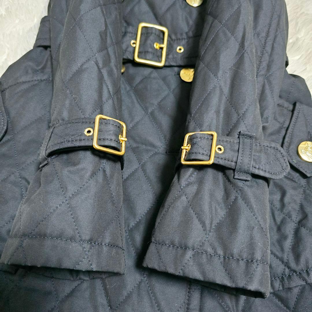 美品✨希少✨バーバリーブルーレーベル キルティング トレンチコート 金ボタン
