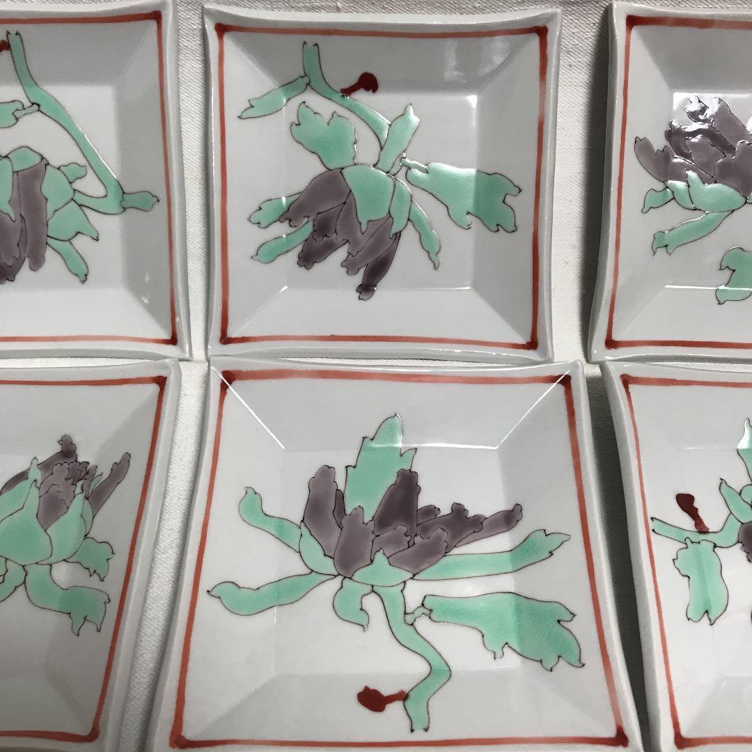 武腰 潤 牡丹の角皿六客揃