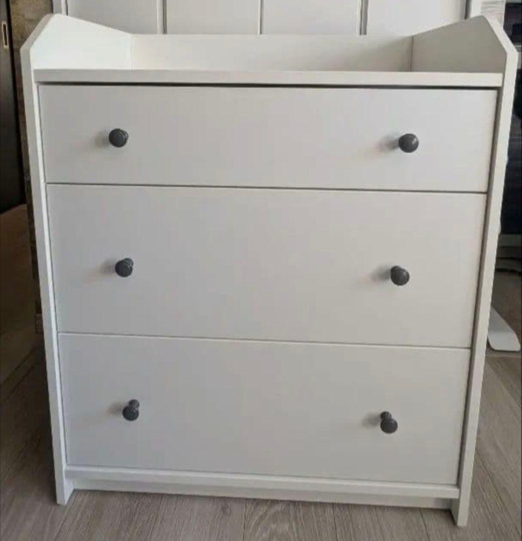 IKEA HAUGA 3段チェスト 70x46x84cm /分解状態・購入者組立