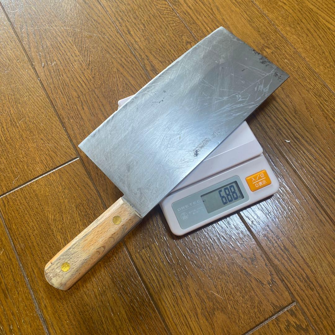 杉本7 中華包丁　刃渡り22.5cm