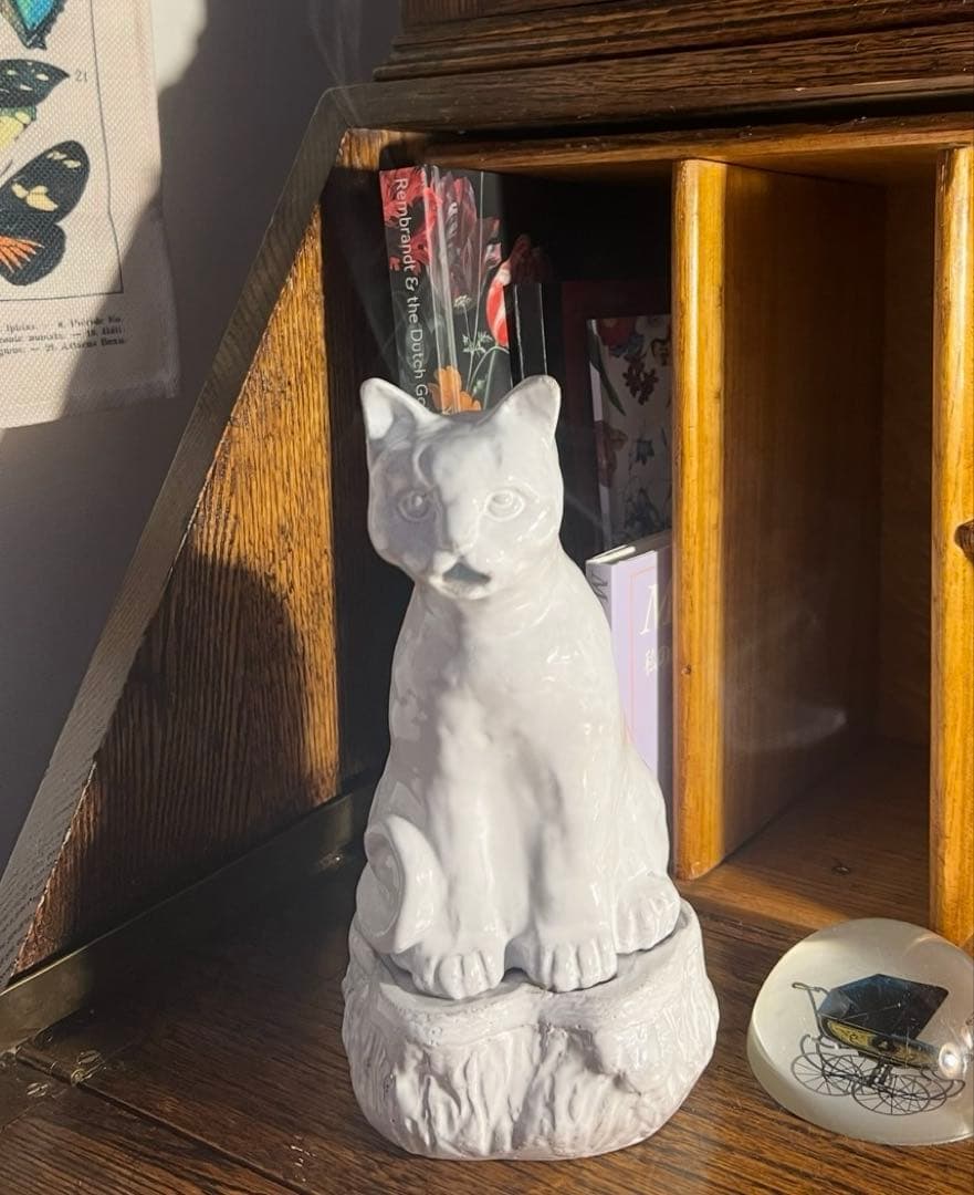 アスティエ　猫　お香立て