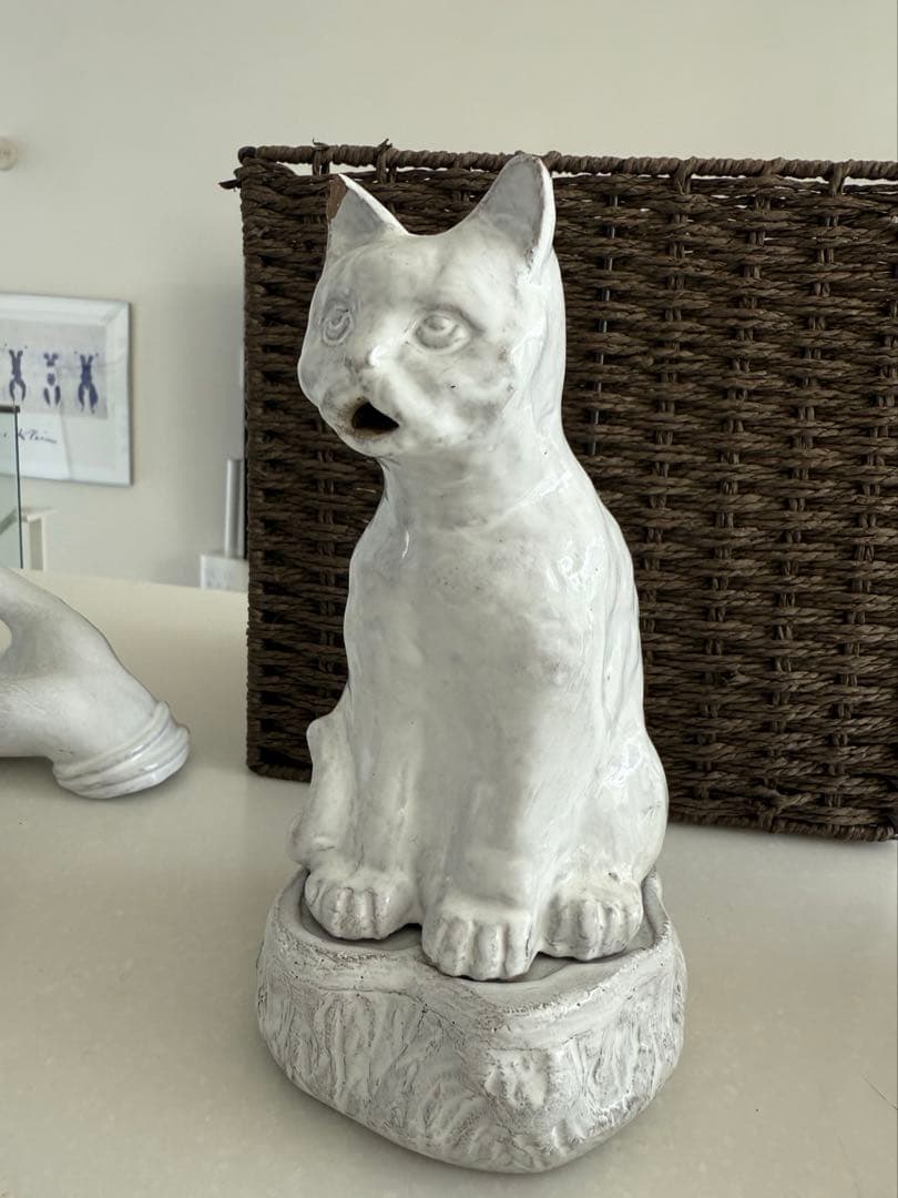 アスティエ　猫　お香立て