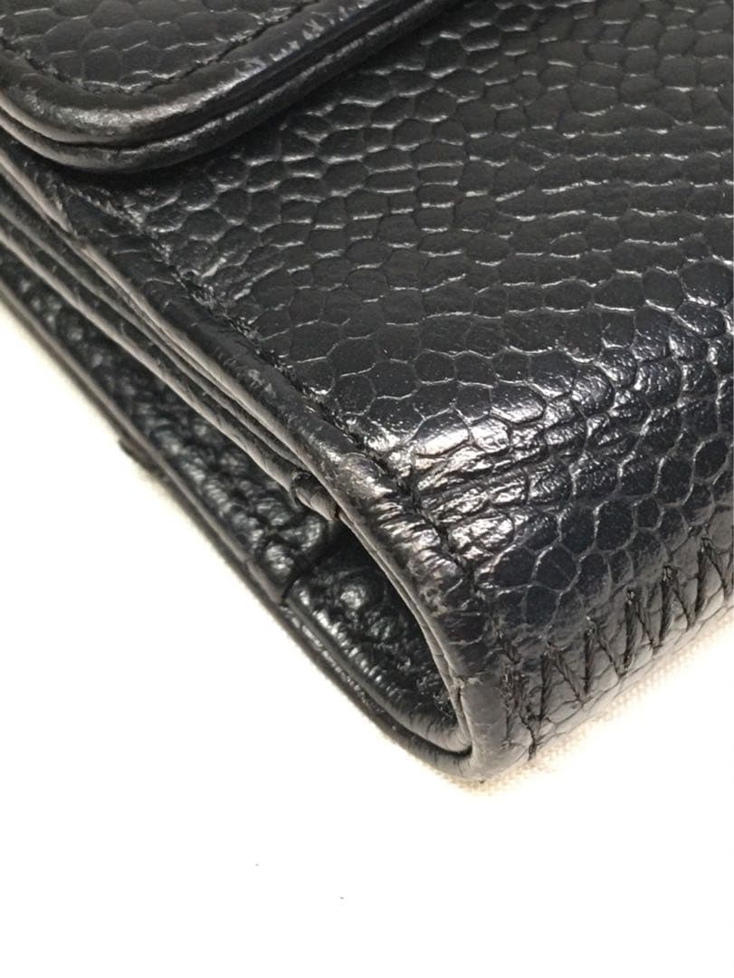 美品　シャネル　キャビアスキン　財布