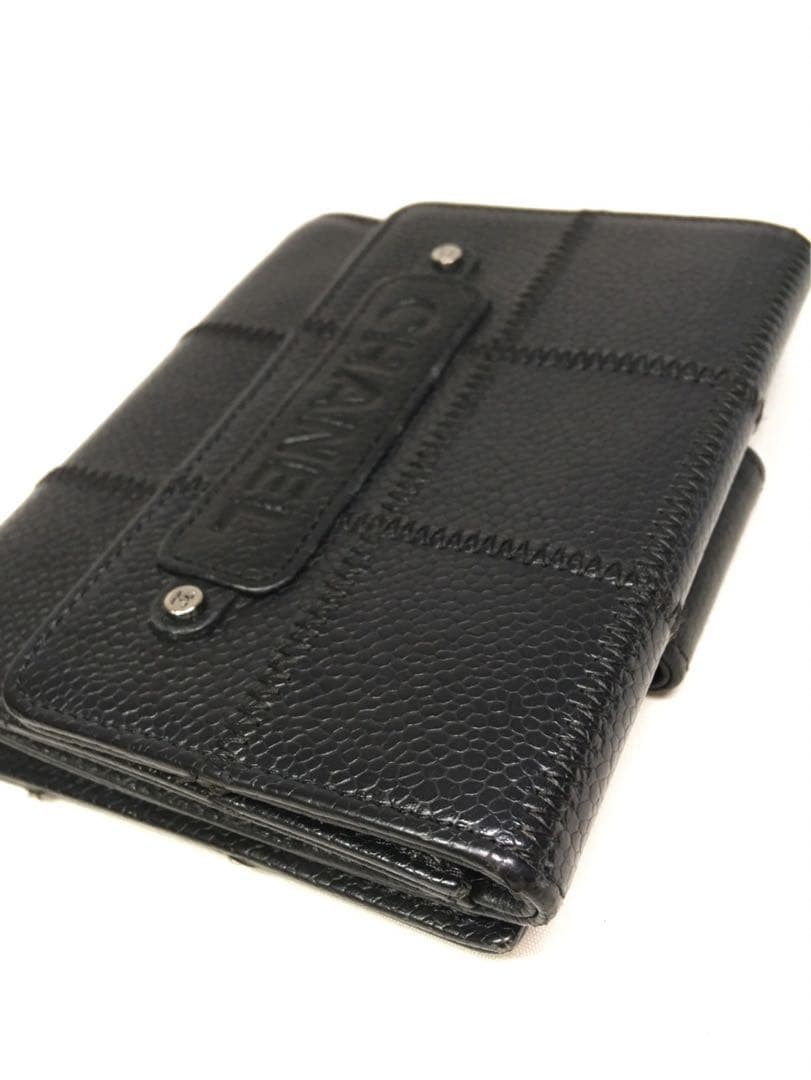 美品　シャネル　キャビアスキン　財布