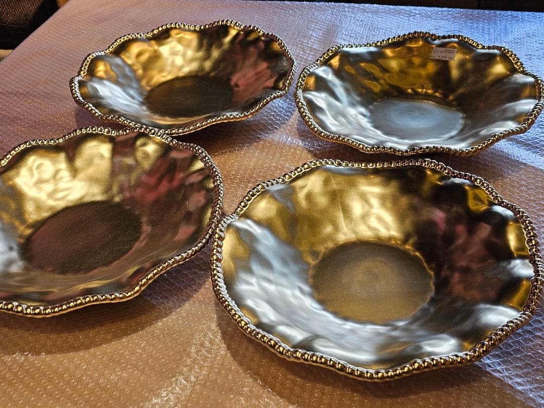 KARE 60498 プレート皿 ゴールド 4枚セット