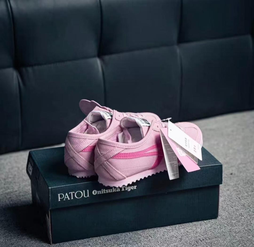 パトゥ オニツカタイガー コラボ スニーカー ピンク