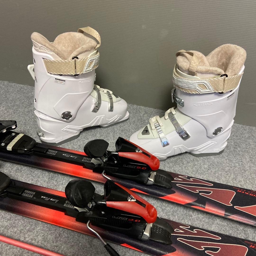 ★メンテナンス済　大人スキーセット　板152cm ブーツ24~24.5cm