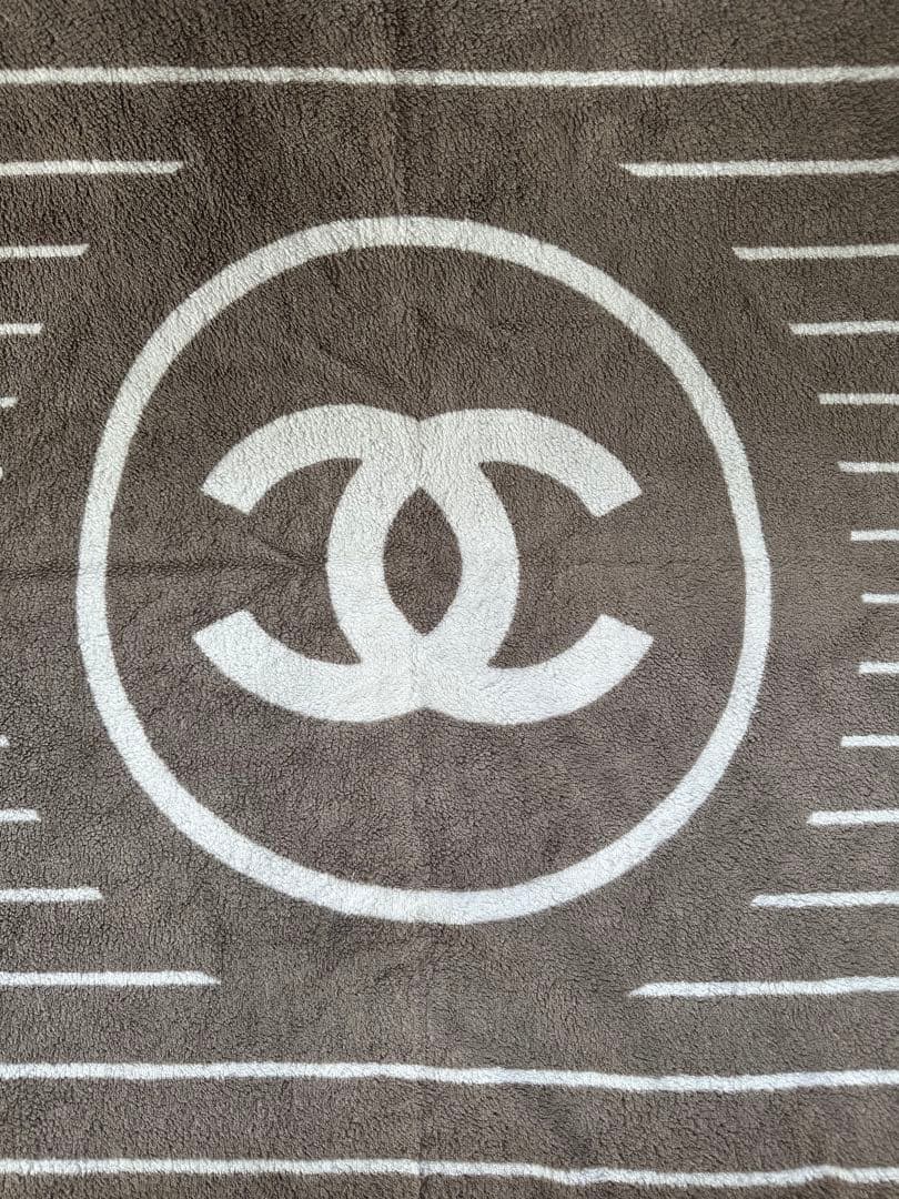 CHANEL♡CCロゴ ビーチタオル　タオルケット
