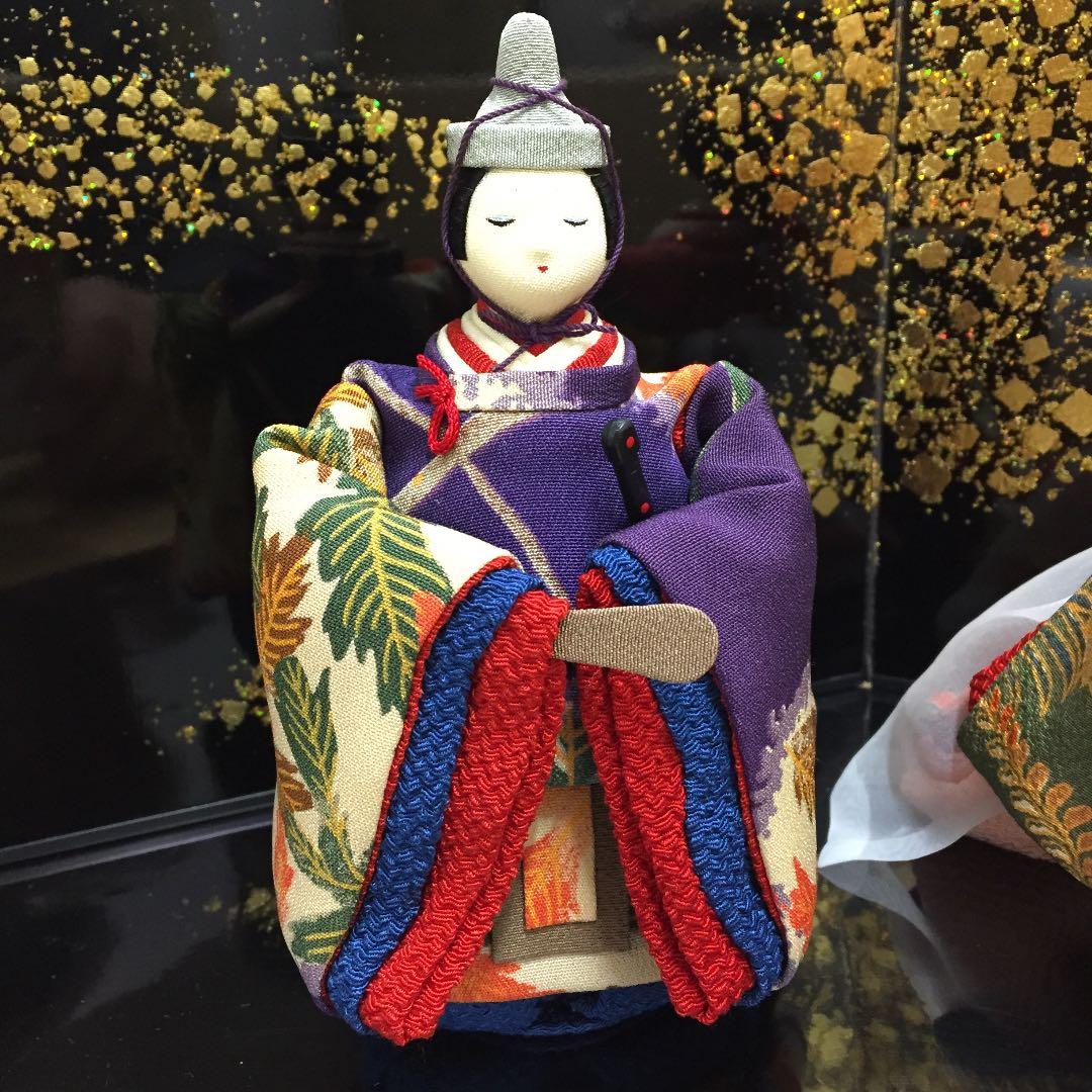 桃の節句　雛人形 古布調 王朝雛飾り