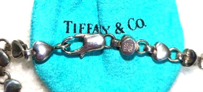 【美品】TIFFANY　ハートブレスレット