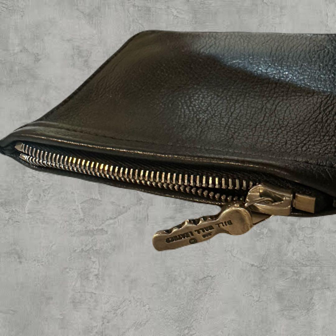極美品【Bill Wall Leather】スクエアウォレット　財布