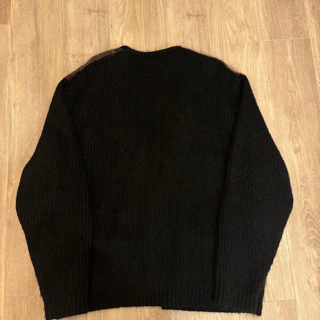 Supreme Brushed Grid Cardigan カーディガン 黒XL