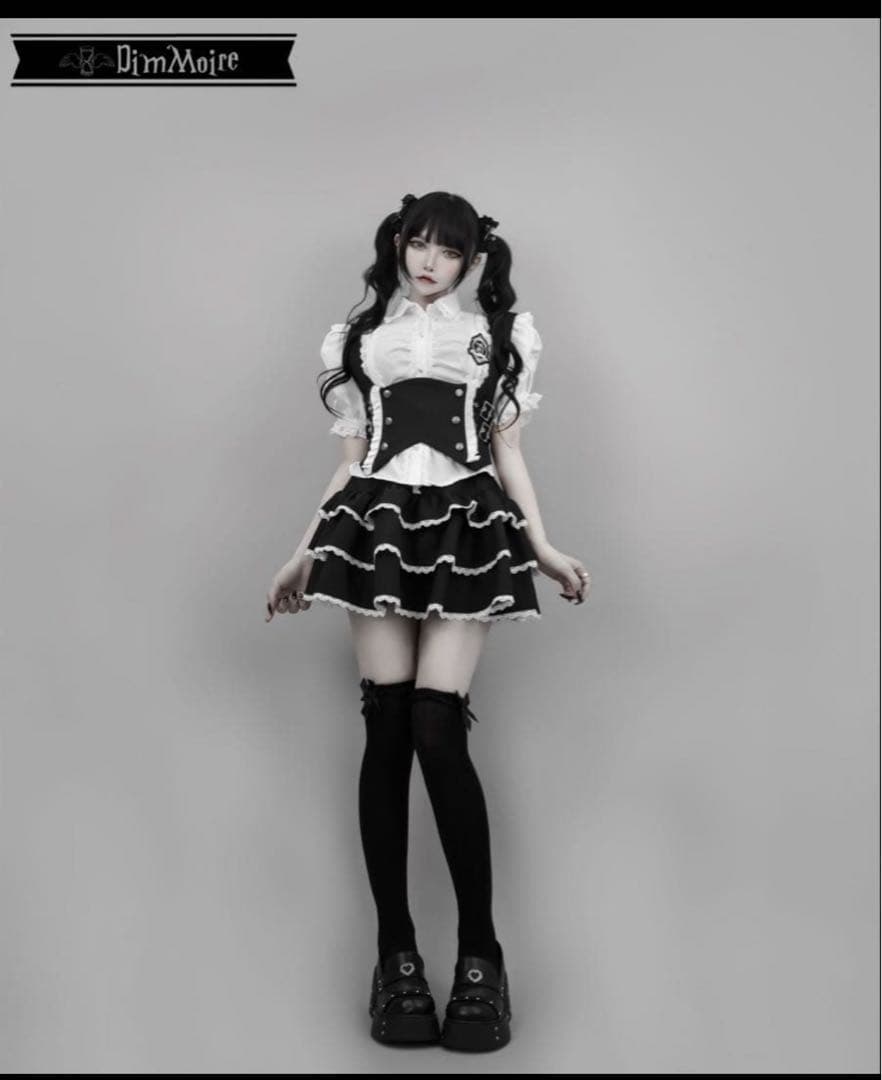 DimMoire学園 ジレ 【White&Black】Mサイズ