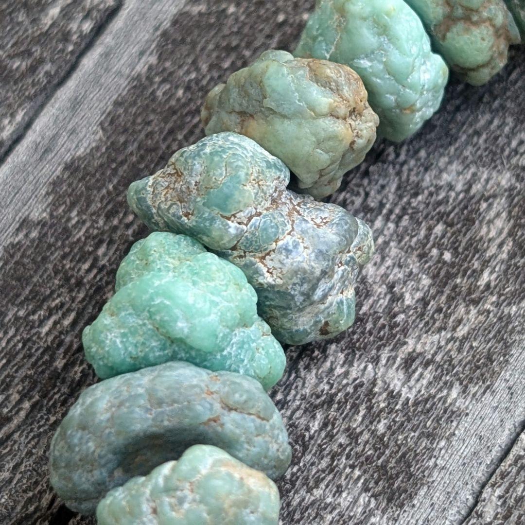 レア！ハンドメイドのブレスレット　ダメイル　damele 　ターコイズ