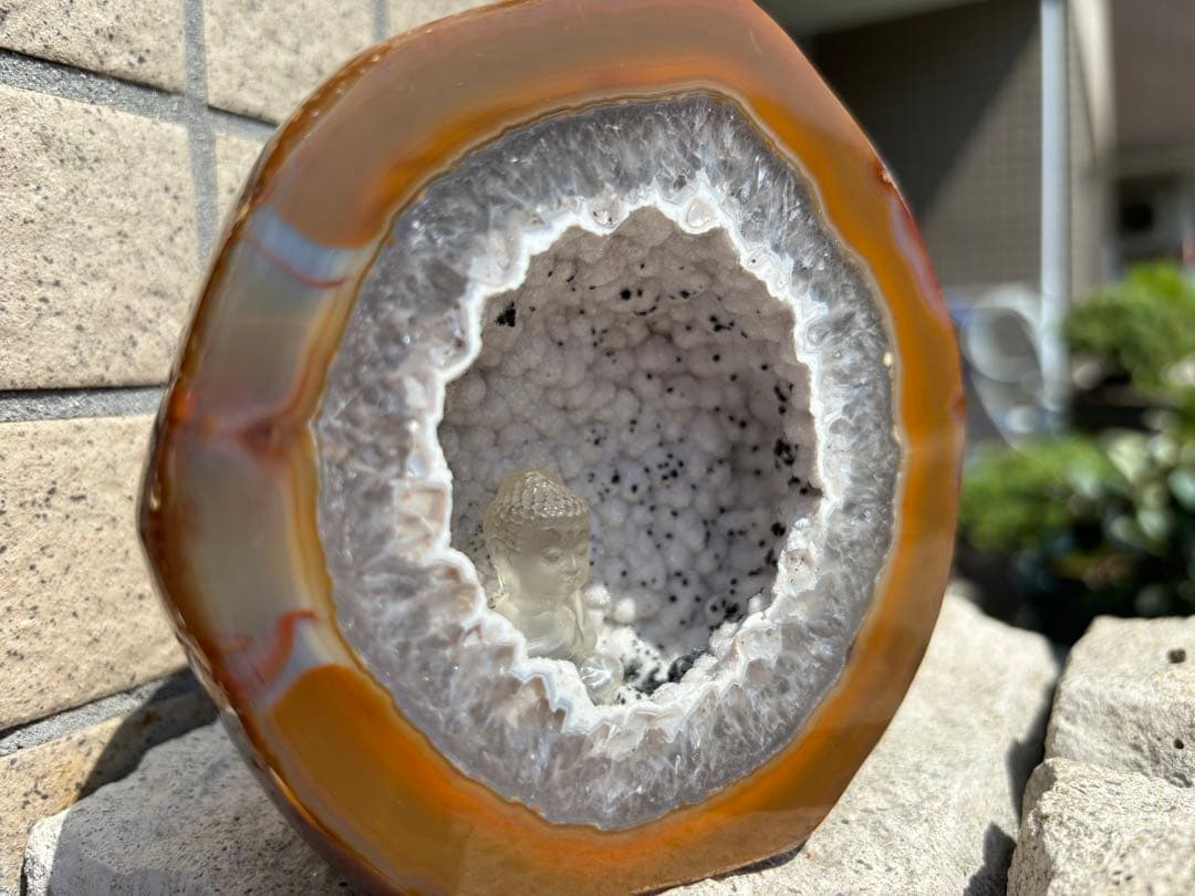 【強力に運気上昇⤴️】⭐️龍の棲むトレジャー瑪瑙⭐️白シュガー⭐️トルマリン共⭐️ MN7