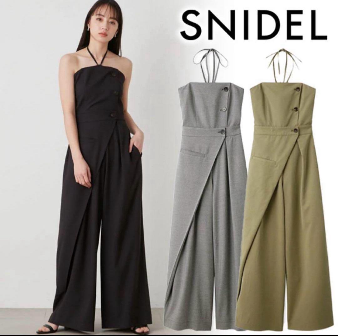 snidel スナイデル ベアオールインワン グレー サイズ0