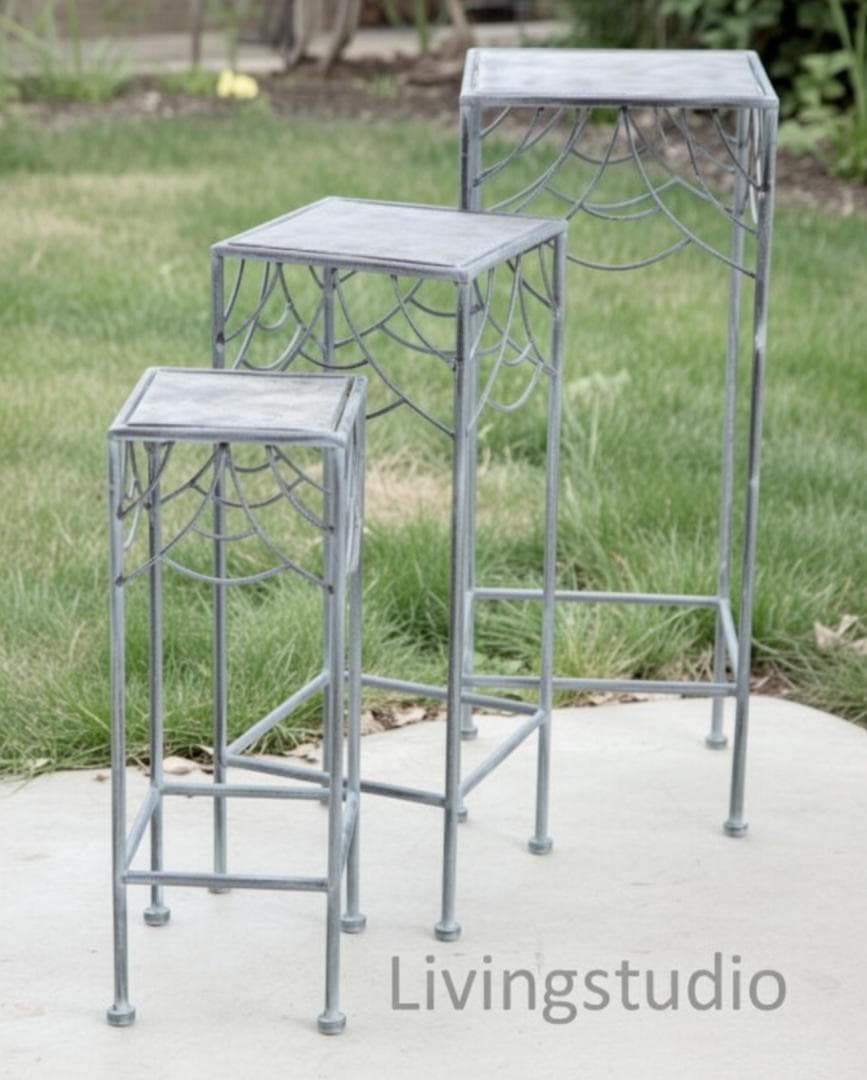 ルデコ フラワースタンドセット アイアン 花台 コベントガーデン FX-08