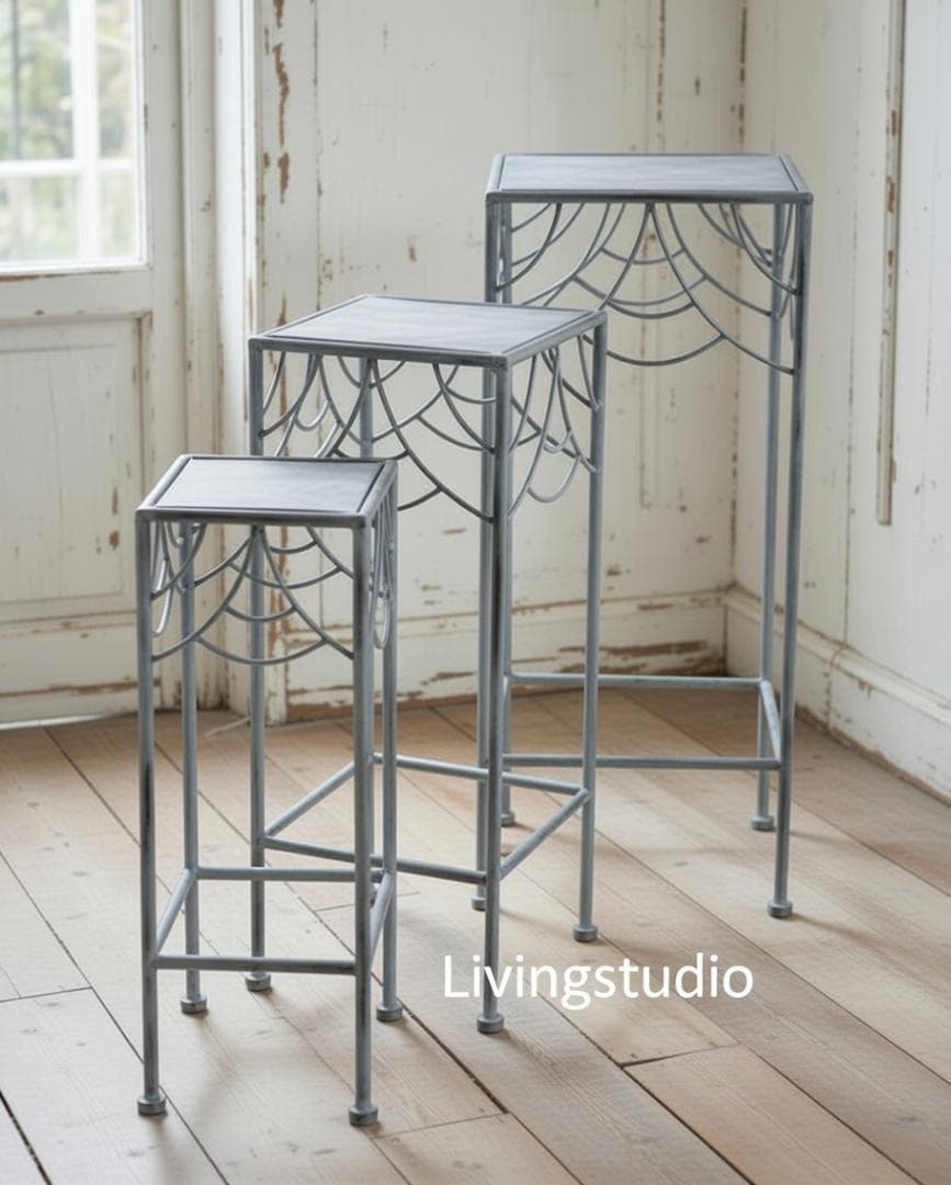 ルデコ フラワースタンドセット アイアン 花台 コベントガーデン FX-08