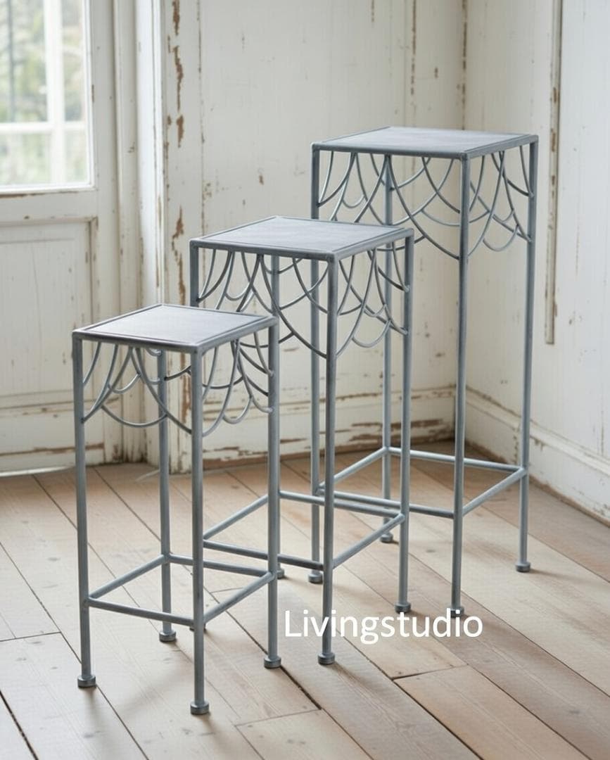 ルデコ フラワースタンドセット アイアン 花台 コベントガーデン FX-08