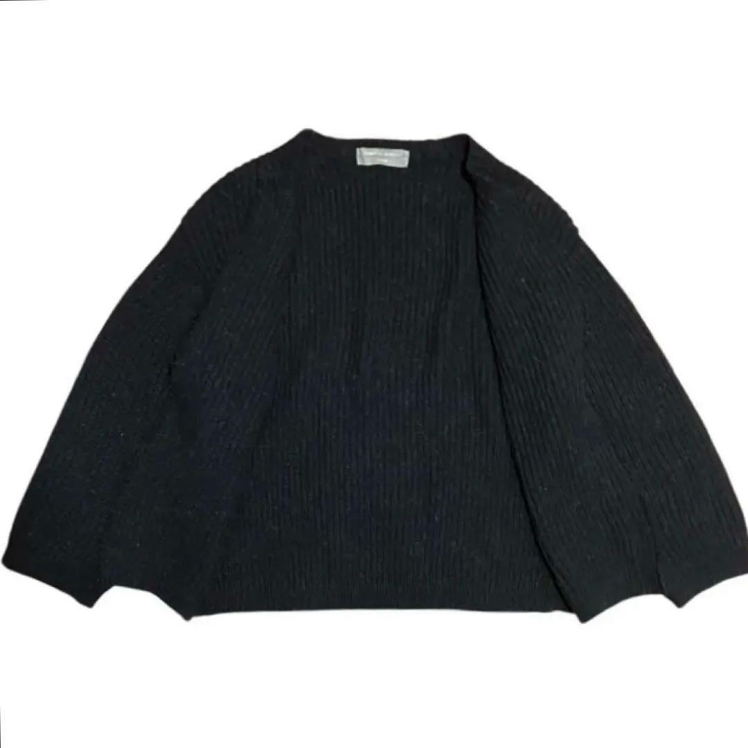 コムデギャルソンオム カーディガン 畦編み カニエ ・ウエスト 裁断加工 縮絨