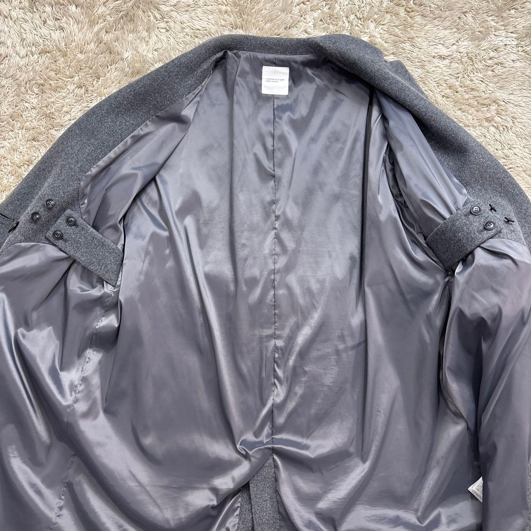 「冬のお出かけも私らしく」3WAYアレンジ襟のかろやかチェスターコート　グレー