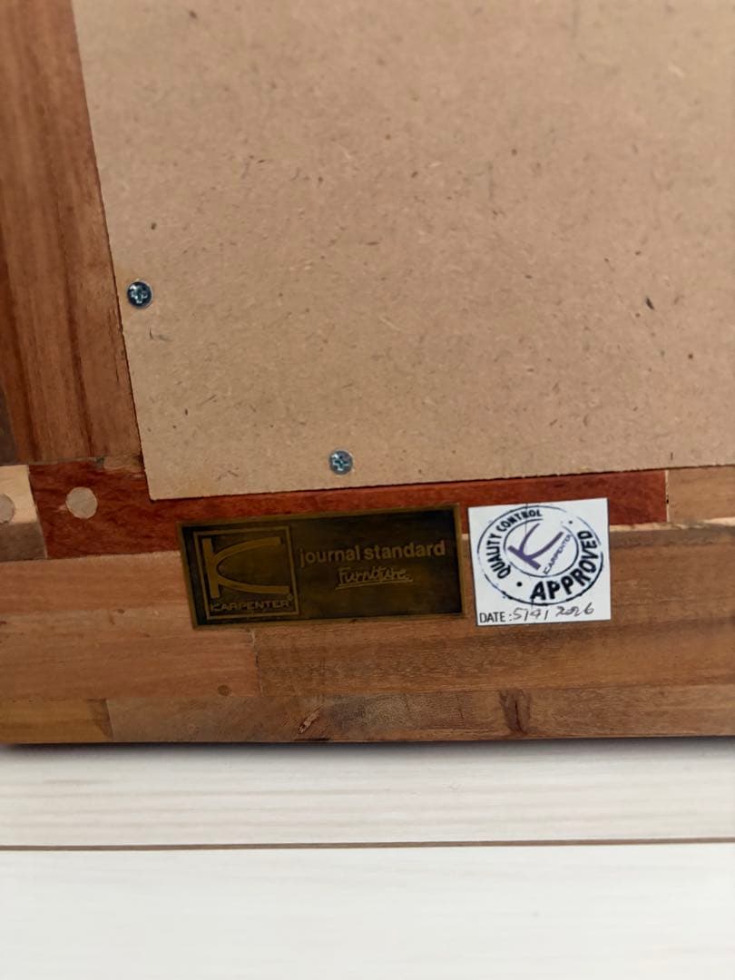JOURNAL STANDARD FURNITURE 木製パッチワーク壁掛け鏡