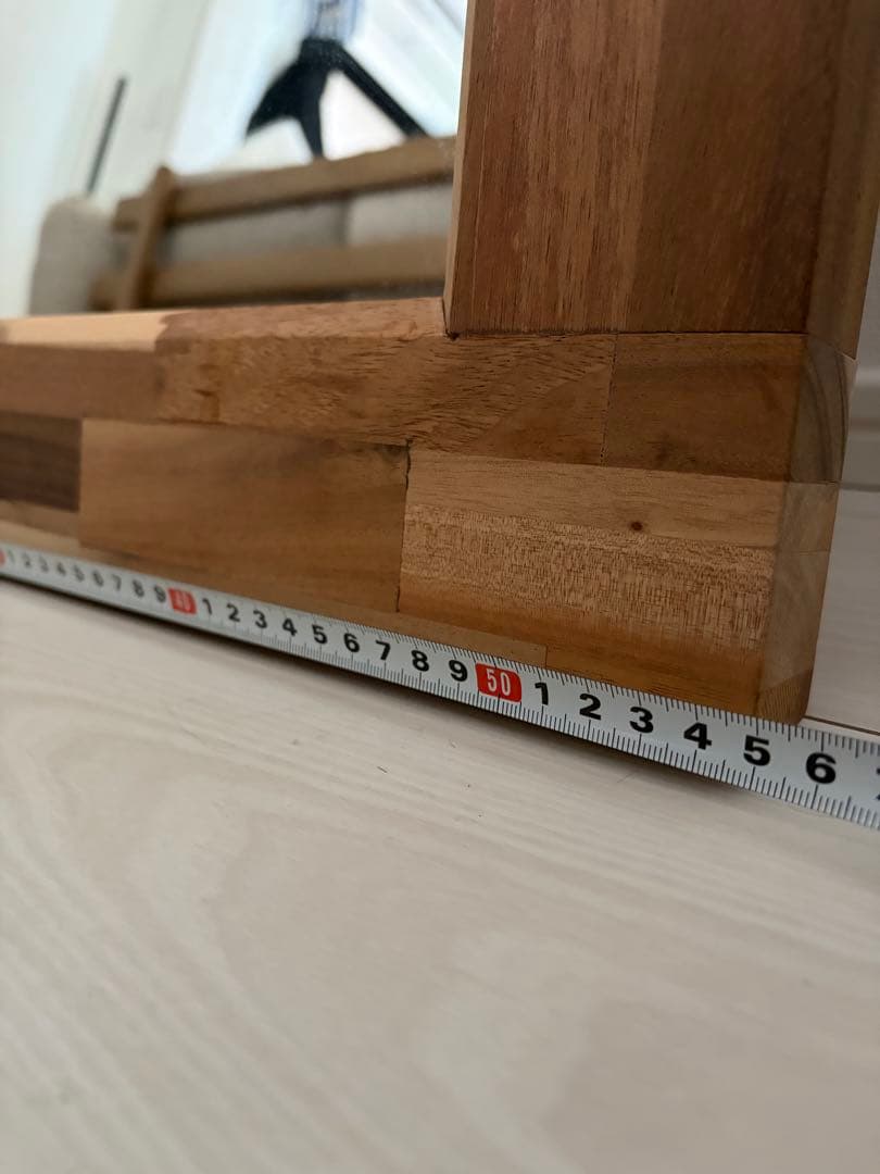 JOURNAL STANDARD FURNITURE 木製パッチワーク壁掛け鏡