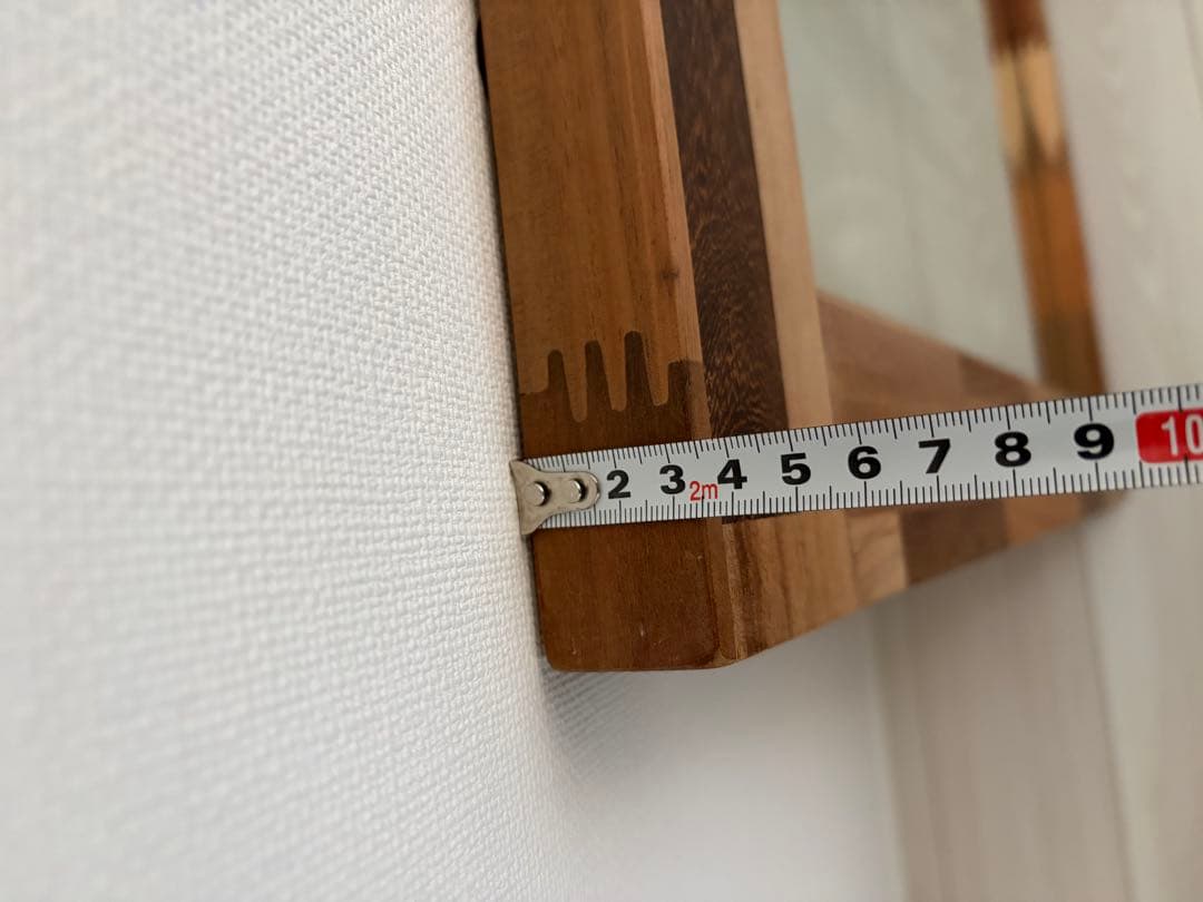 JOURNAL STANDARD FURNITURE 木製パッチワーク壁掛け鏡