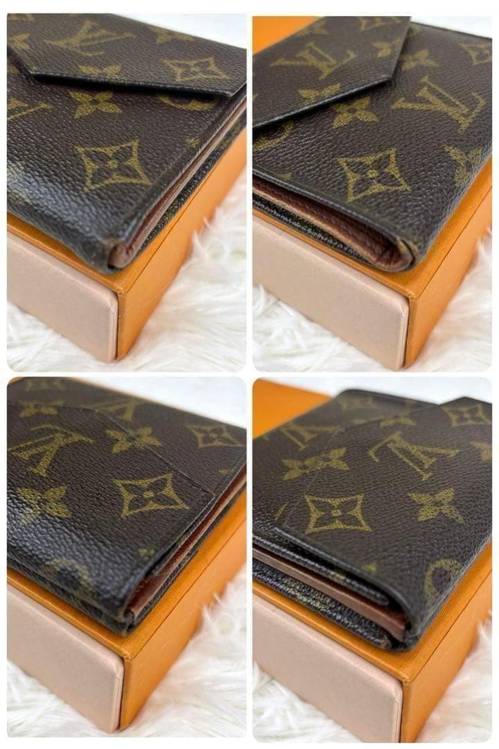 美品✨ルイヴィトン モノグラム 折り財布 Wホック財布 M61600