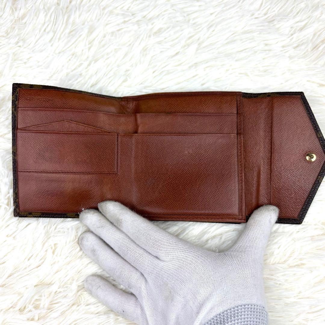 美品✨ルイヴィトン モノグラム 折り財布 Wホック財布 M61600