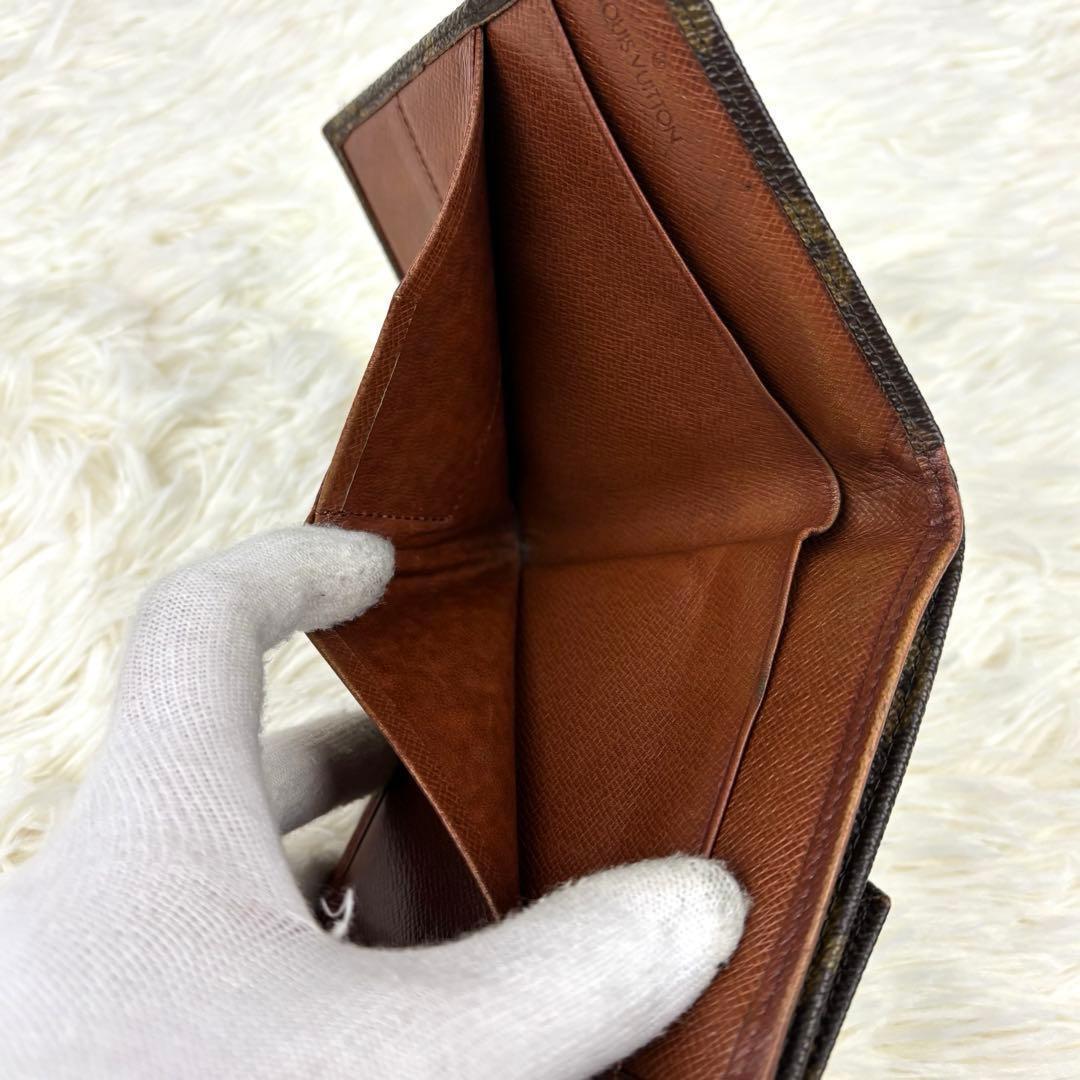 美品✨ルイヴィトン モノグラム 折り財布 Wホック財布 M61600