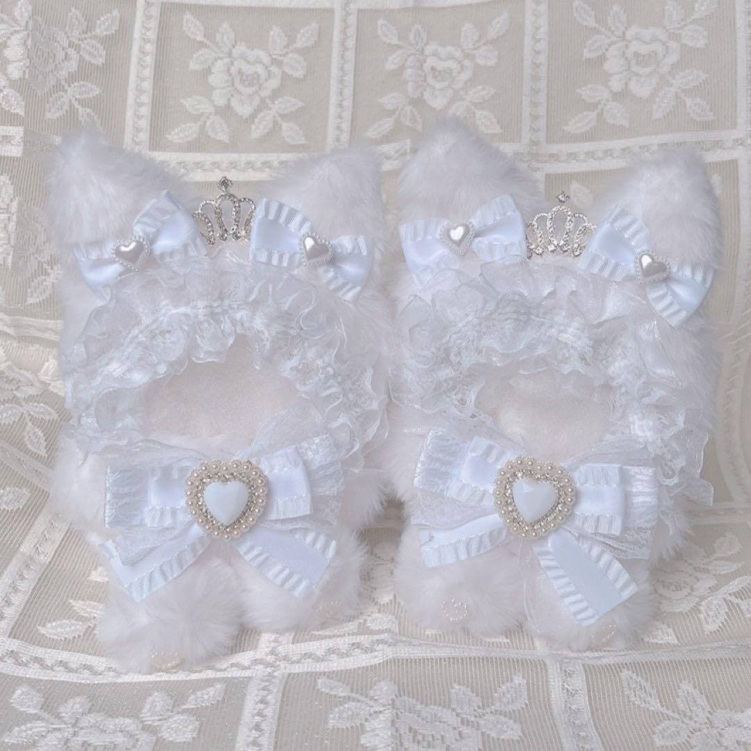 b147 ぬい服 12cm ちびぐるみ 着ぐるみ おすわり お座り しろ猫セット