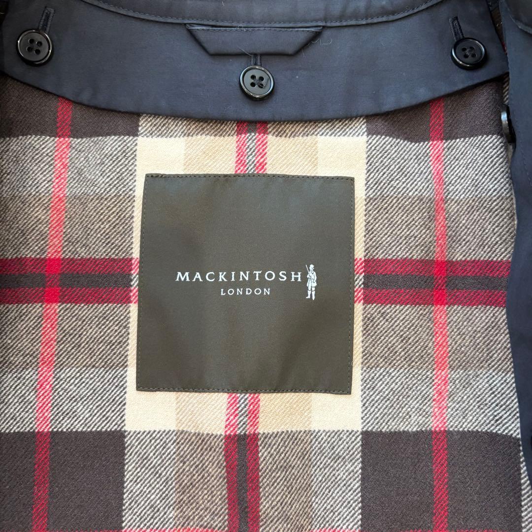 MACKNTOSH LONDON ゴム引きコート ライナー付き ブラック 38
